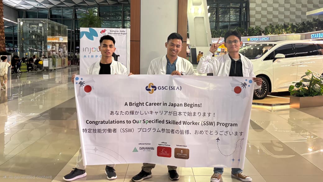 特定技能（SSW）GSC（SEA）学生の日本への出発