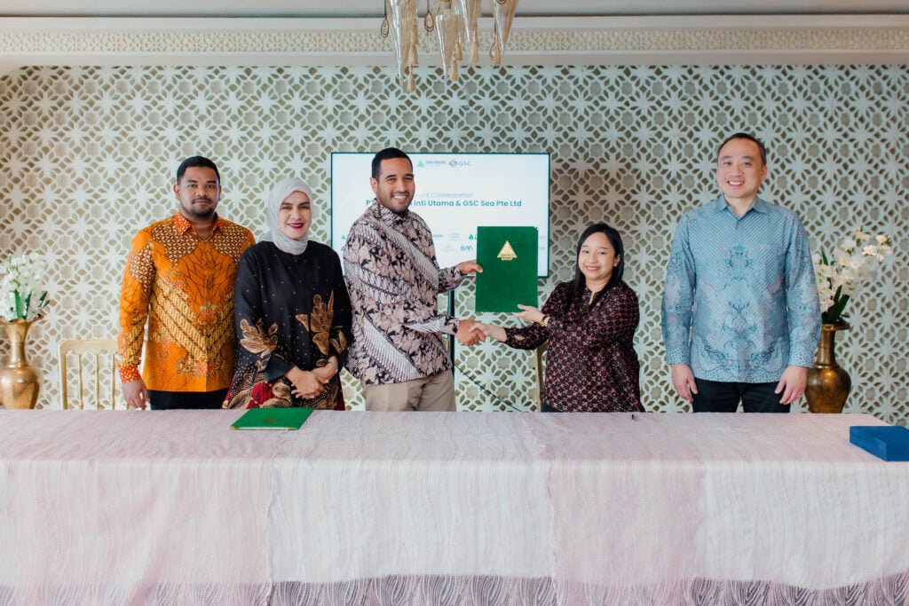 PT Binawan Inti Utama と PT GSC Group Indonesia 間の協力協定の正式交付