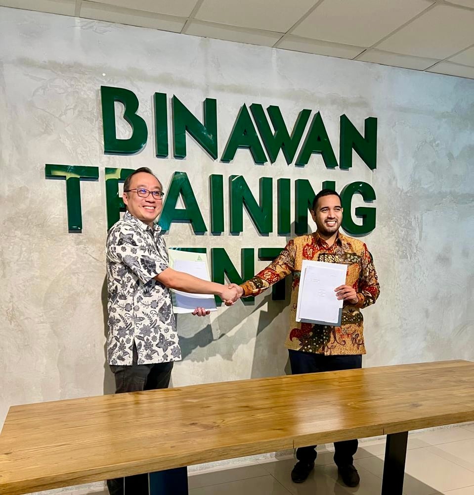 GSC (SEA) Pte Ltd の創設者兼 CEO である Wong Ju Han 氏と PT Binawan Inti Utama の CEO である Said Saleh Alwaini 氏