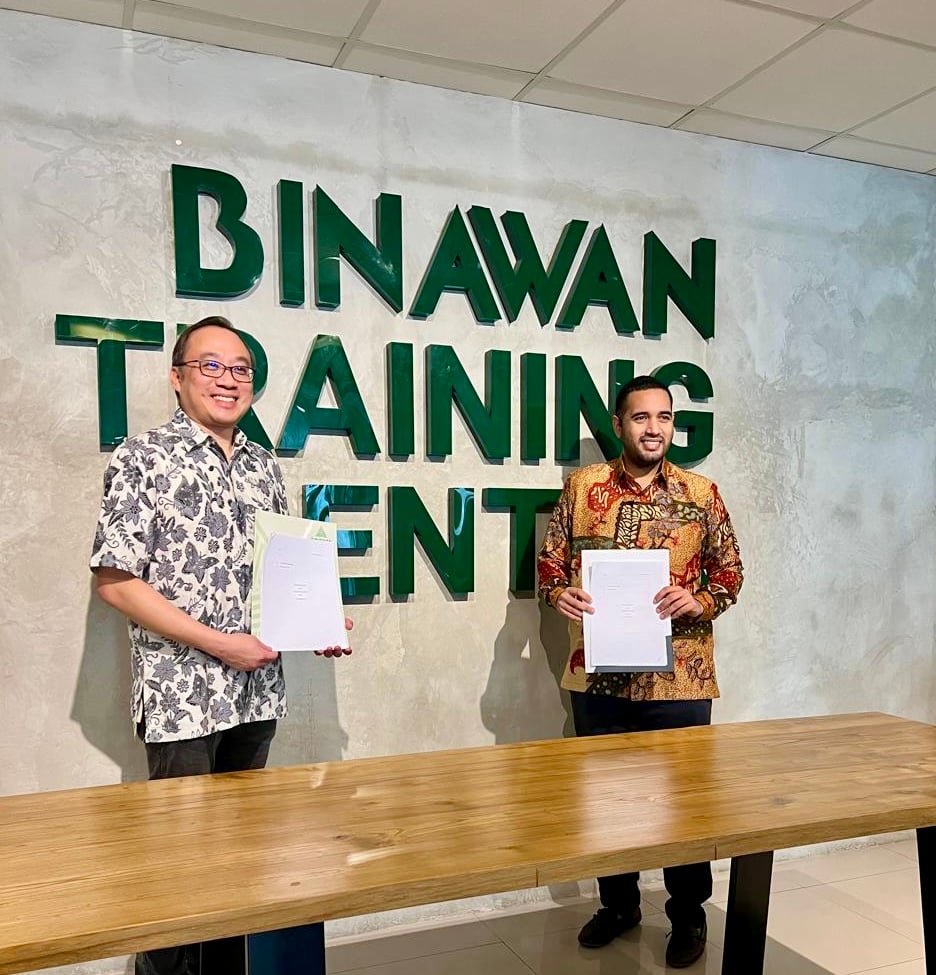 GSC (SEA) Pte Ltd の創設者兼 CEO である Wong Ju Han 氏と PT Binawan Inti Utama の CEO である Said Saleh Alwaini 氏