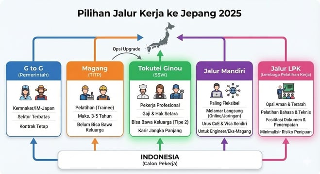  Jalur Kerja Ke Jepang 