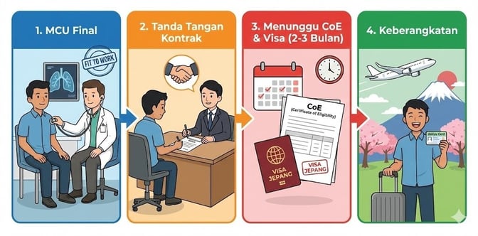 Proses Setelah Diterima Kerja Di Jepang